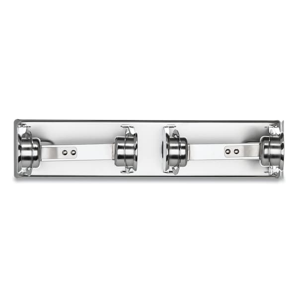 San Jamar Locking Toilet Tissue Dispenser, 12 3/8 x 4 1/2 x 2 3/4, Chrome R260XC - main
